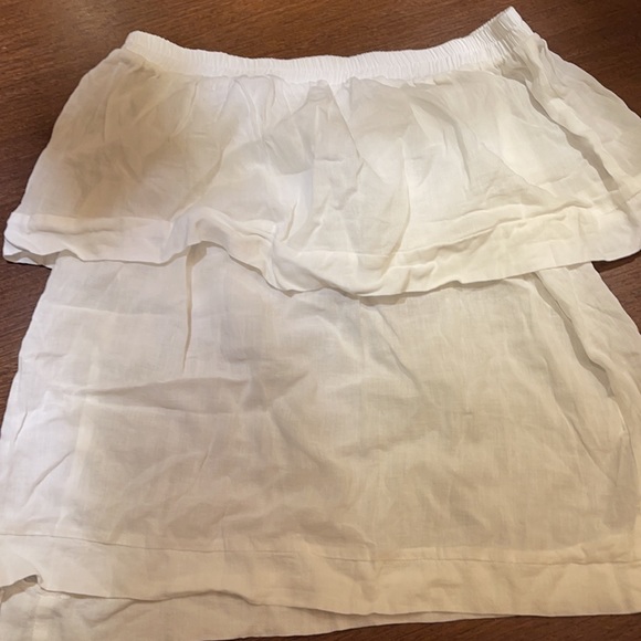 Faithfull the brand white off the shoulder top size 2 - Picture 3 of 4